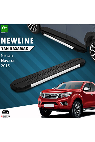 Nissan Navara 3 NewLine Aluminyum Yan Basamak 203 Cm 2015 Üzeri A+ Kalite NI-NV3-YBS-NW-AL-203-E