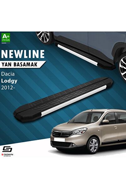Dacia Lodgy NewLine Aluminyum Yan Basamak 203 Cm 2012 Üzeri A+ Kalite DC-LG1-YBS-NW-AL-203