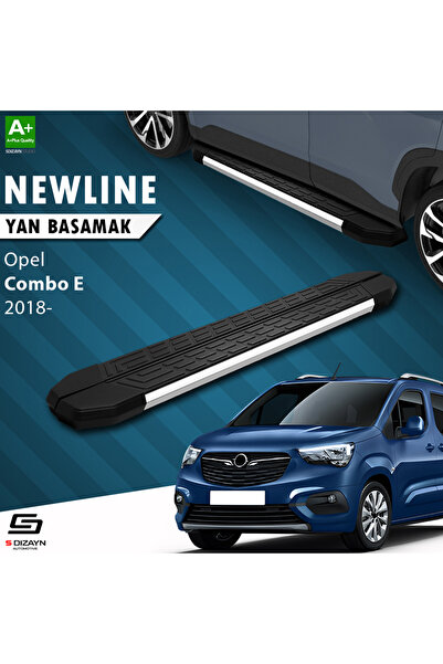 S-dizayn Opel Combo E Uzun Şase Newline Krom Yan Basamak 219 Cm 2018 Üzeri