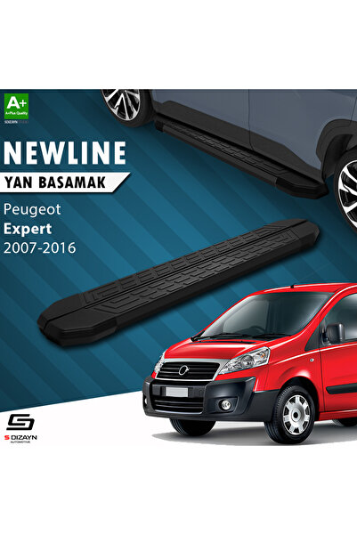 S-dizayn Peugeot Expert 2 Kısa Şase Newline Siyah Yan Basamak 219 Cm 2007-2016
