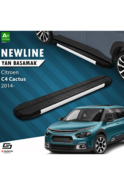 Citroen C4 Cactus NewLine Aluminyum Yan Basamak 183 Cm 2014 Üzeri A+ Kalite CI-C4C-YBS-NW-AL-183