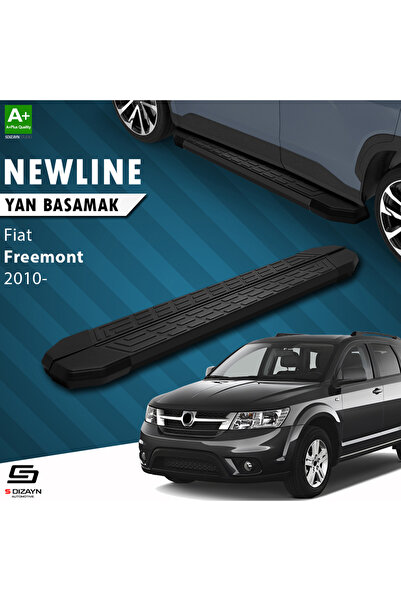 Fiat Freemont NewLine Siyah Yan Basamak 183 Cm 2010-2020 A+ Kalite FI-FM1-YBS-NW-SA-183