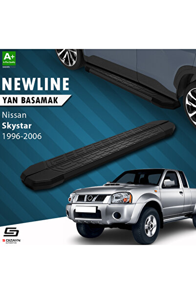 Nissan Skystar Pick-Up NewLine Siyah Yan Basamak 193 Cm 1996-2006 A+ Kalite NI-SY1-YBS-NW-SA-193-E