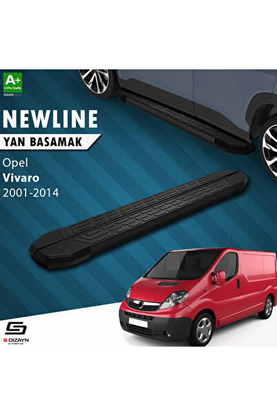 S-dizayn Opel Vivaro A Uzun Şase Newline Siyah Yan Basamak 269 Cm 2001-2014 A Kalite