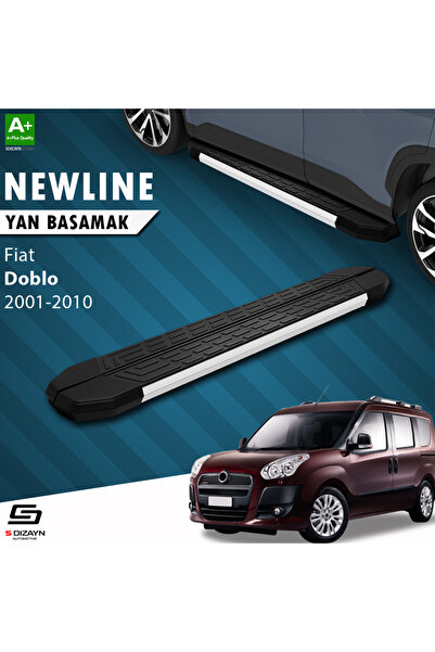 Fiat Doblo NewLine Aluminyum Yan Basamak 183 Cm 2001-2010 A+ Kalite FI-DB1-YBS-NW-AL-183