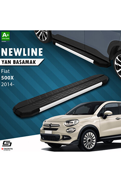 Fiat 500X NewLine Aluminyum Yan Basamak 173 Cm 2014 Üzeri A+ Kalite FI-5X1-YBS-NW-AL-173-E