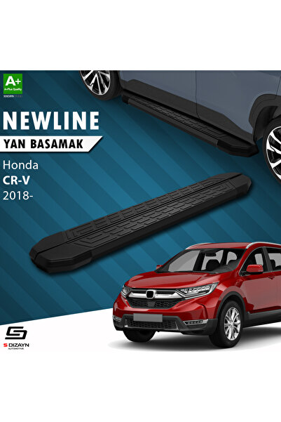Honda CR-V 5 NewLine Siyah Yan Basamak 173 Cm 2018-2022 A+ Kalite HO-CR5-YBS-NW-SA-173-E