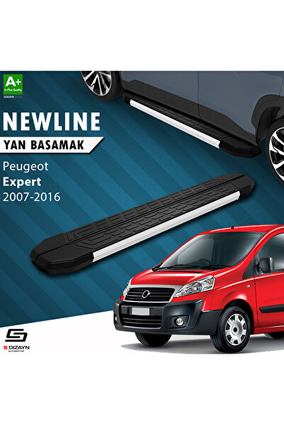 S-dizayn Peugeot Expert 2 Uzun Şase Newline Aluminyum Yan Basamak 229 Cm 2007-2016