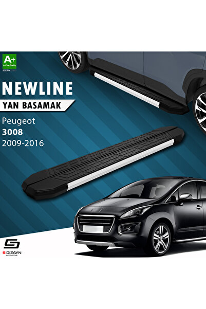 Peugeot 3008 NewLine Aluminyum Yan Basamak 183 Cm 2009-2016 A+ Kalite PE-381-YBS-NW-AL-183