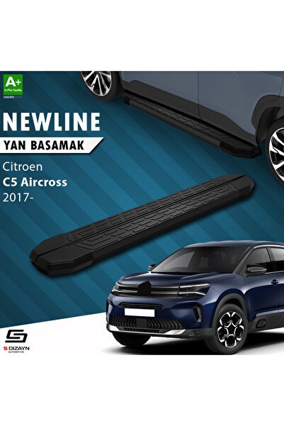 Citroen C5 Aircross NewLine Siyah Yan Basamak 193 Cm 2017-2024 A+ Kalite CI-C5A-YBS-NW-SA-193