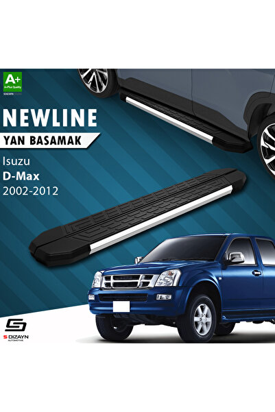 Isuzu D-Max NewLine Krom Yan Basamak 203 Cm 2002-2012 A+ Kalite IS-DM1-YBS-NW-KA-203-E