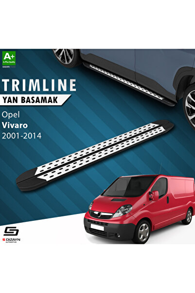 S-Dizayn Opel Vivaro A Uzun Şase TrimLine Gri Yan Basamak 270 Cm 2001-2014 OP-VIA-US-YBS-TR-GR-270