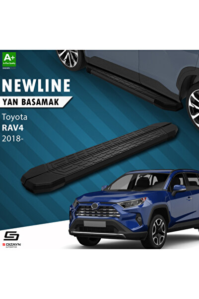 Toyota RAV 4 5 NewLine Siyah Yan Basamak 173 Cm 2018 Üzeri A+ Kalite TO-RV5-YBS-NW-SA-173