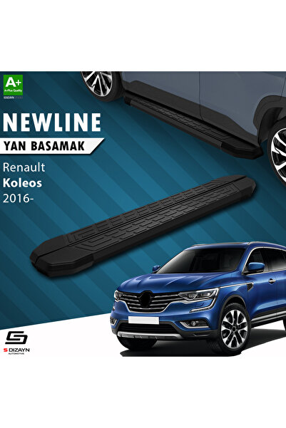 Renault Koleos 2 NewLine Siyah Yan Basamak 163 Cm 2016 Üzeri A+ Kalite RE-KL2-YBS-NW-SA-163