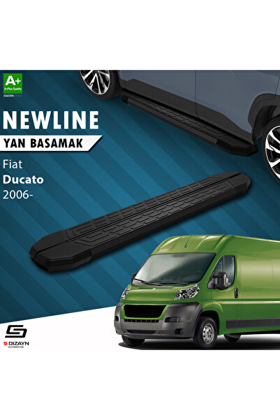 S-dizayn Fiat Ducato 3 Kısa Şase Newline Siyah Yan Basamak 209 Cm 2006-2014 A Kalite