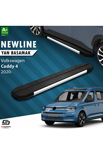 VW Caddy 4 NewLine Krom Yan Basamak 193 Cm 2020 Üzeri A+ Kalite VW-CD4-YBS-NW-KA-193