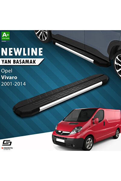 S-dizayn Opel Vivaro A Kısa Şase Newline Krom Yan Basamak 229 Cm 2001-2014 A Kalite