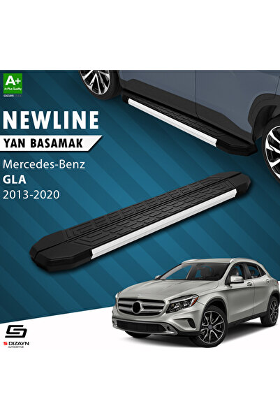 Mercedes GLA X156 NewLine Aluminyum Yan Basamak 183 Cm 2013-2020 A+ Kalite MR-GA1-YBS-NW-AL-183