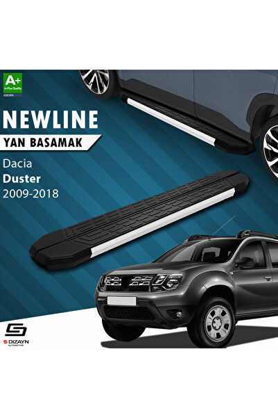 S-dizayn Dacia Duster Newline Aluminyum Yan Basamak 173 Cm 2009-2018 A Kalite Dc-du1-ybs-nw-al-173