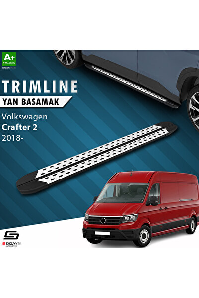 S-Dizayn VW Crafter 2 Van TrimLine Gri Yan Basamak 272 Cm 2018 Üzeri VW-CR2-YBS-TR-GR-272