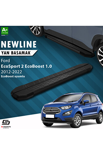 Ford EcoSport 2 EcoBoost 1.0 NewLine Siyah Yan Basamak 173 Cm 2012-2022 A+ Kalite FO-ES2-EB-YBS-NW-S