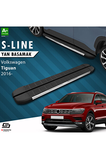 VW Tiguan 2 S-Line Krom Yan Basamak 173 Cm 2016-2024 A+ Kalite VW-TG2-YBS-SL-KA-173-E
