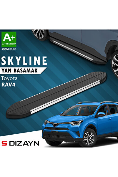 Toyota Rav 4 4 Skyline Krom Yan Basamak 173 Cm 2013-2017 A+ Kalite TO-RV4-YBS-SKY-KA-173-E