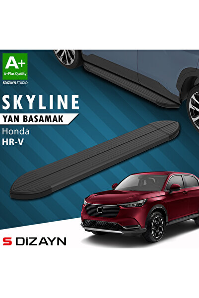 Honda HR-V 3 Skyline Siyah Yan Basamak 173 Cm 2021 Üzeri A+ Kalite HO-HR3-YBS-SKY-SA-173