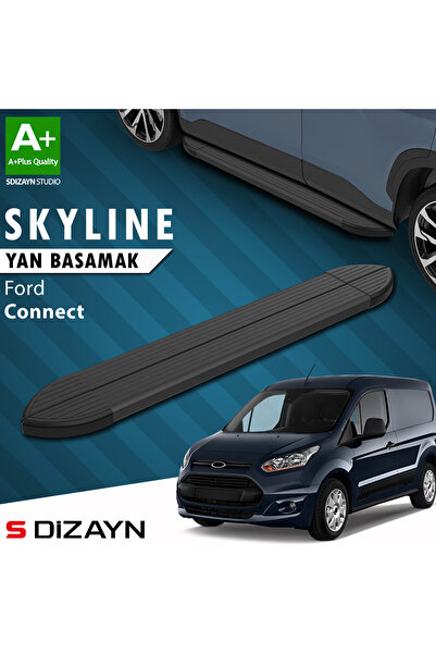 Ford Connect 2 Skyline Siyah Yan Basamak 183 Cm 2014-2023 A+ Kalite FO-CO2-YBS-SKY-SA-183