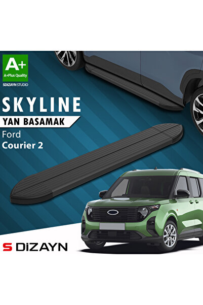 Ford Courier 2 Skyline Siyah Yan Basamak 183 Cm 2023 Üzeri A+ Kalite FO-CU2-YBS-SKY-SA-183