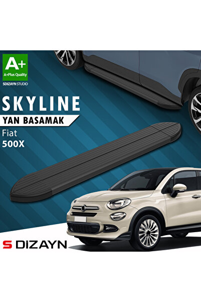 Fiat 500X Skyline Siyah Yan Basamak 173 Cm 2014 Üzeri A+ Kalite FI-5X1-YBS-SKY-SA-173-E