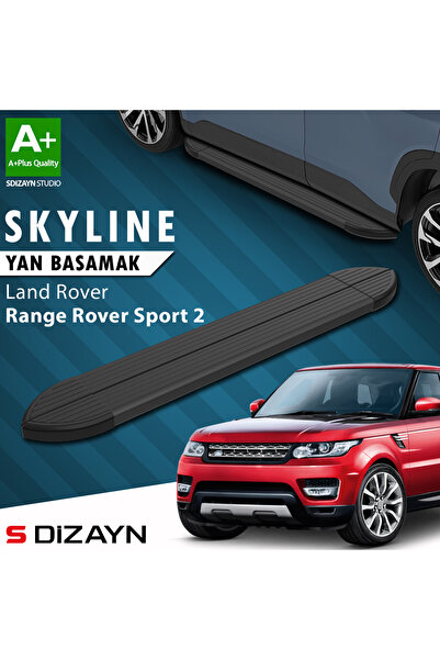 Land Rover Range Rover Sport 2 Skyline Siyah Yan Basamak 193 Cm 2013-2022 A+ Kalite LA-SP2-YBS-SKY-S