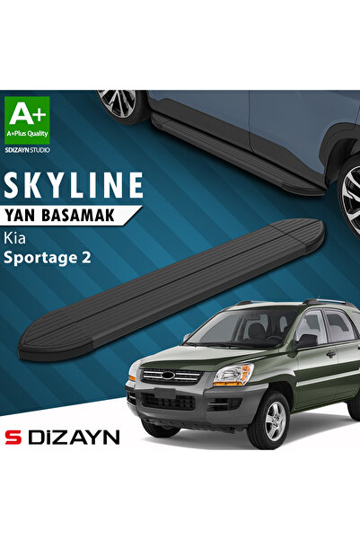 Kia Sportage 2 Skyline Siyah Yan Basamak 173 Cm 2004-2010 A+ Kalite KI-SP2-YBS-SKY-SA-173