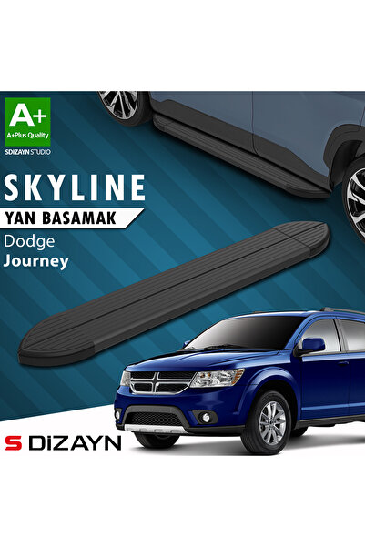 Dodge Journey Skyline Siyah Yan Basamak 183 Cm 2008-2020 A+ Kalite DO-JO1-YBS-SKY-SA-183