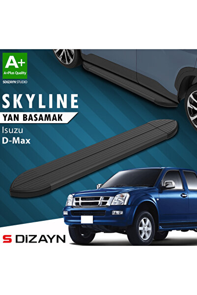 Isuzu D-Max Skyline Siyah Yan Basamak 203 Cm 2007-2012 A+ Kalite IS-DM1-YBS-SKY-SA-203