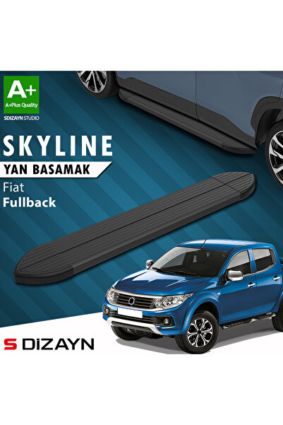 Fiat Fullback Skyline Siyah Yan Basamak 193 Cm 2016-2019 A+ Kalite FI-FB1-YBS-SKY-SA-193