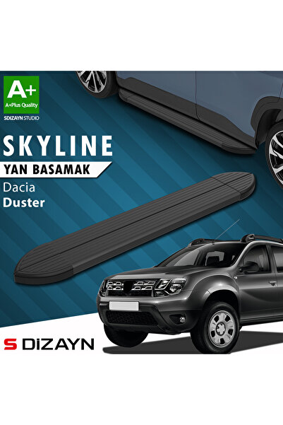 Dacia Duster Skyline Siyah Yan Basamak 173 Cm 2009-2018 A+ Kalite DC-DU1-YBS-SKY-SA-173