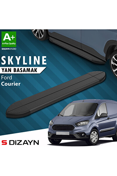 Ford Courier Skyline Siyah Yan Basamak 173 Cm 2014-2023 A+ Kalite FO-CU1-YBS-SKY-SA-173