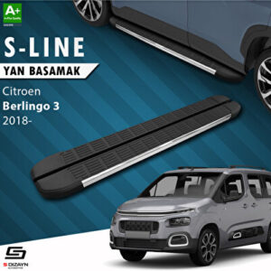 Citroen Berlingo 3 S-Line Krom Yan Basamak 203 Cm 2018 Üzeri A+ Kalite CI-BL3-YBS-SL-KA-203