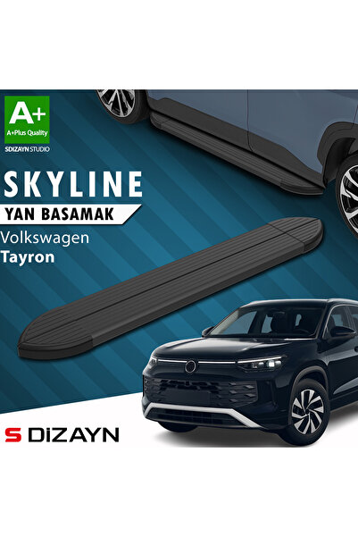 VW Tayron 2 Skyline Siyah Yan Basamak 193 Cm 2024 Üzeri A+ Kalite VW-TY2-YBS-SKY-SA-193