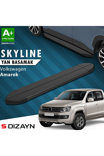 VW Amarok Skyline Siyah Yan Basamak 203 Cm 2010-2023 A+ Kalite VW-AM1-YBS-SKY-SA-203
