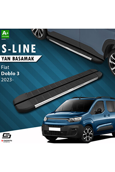 Fiat Doblo 3 S-Line Krom Yan Basamak 203 Cm 2023 Üzeri A+ Kalite FI-DB3-YBS-SL-KA-203