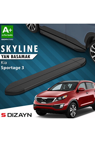 Kia Sportage 3 Skyline Siyah Yan Basamak 173 Cm 2010-2016 A+ Kalite KI-SP3-YBS-SKY-SA-173