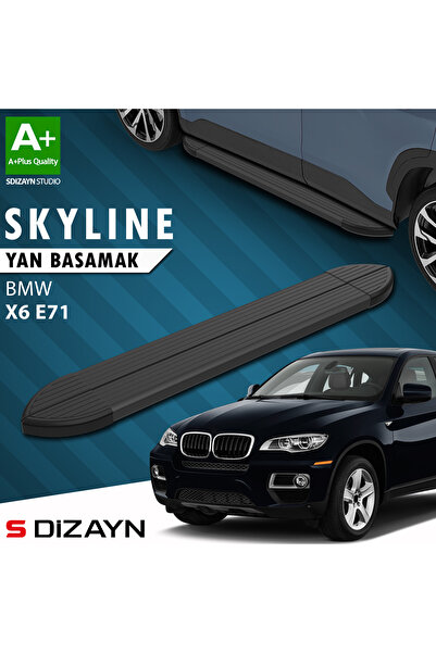 Bmw X6 E71 Skyline Siyah Yan Basamak 193 Cm 2008-2014 A+ Kalite BM-N125-YBS-SKY-SA-193-E