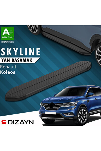 Renault Koleos 2 Skyline Siyah Yan Basamak 163 Cm 2016 Üzeri A+ Kalite RE-KL2-YBS-SKY-SA-163