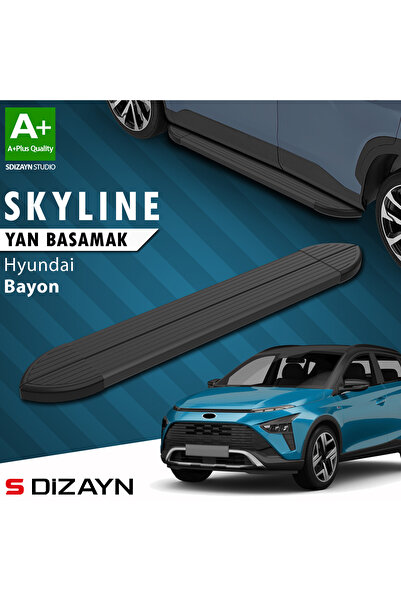 Hyundai Bayon Skyline Siyah Yan Basamak 173 Cm 2021-2024 A+ Kalite HY-BY1-YBS-SKY-SA-173