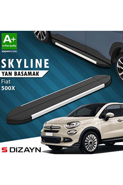 Fiat 500X Skyline Aluminyum Yan Basamak 173 Cm 2014 Üzeri A+ Kalite FI-5X1-YBS-SKY-AL-173-E