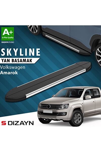 VW Amarok Skyline Krom Yan Basamak 203 Cm 2010-2023 A+ Kalite VW-AM1-YBS-SKY-KA-203