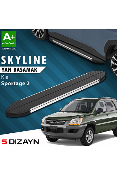 Kia Sportage 2 Skyline Krom Yan Basamak 173 Cm 2004-2010 A+ Kalite KI-SP2-YBS-SKY-KA-173