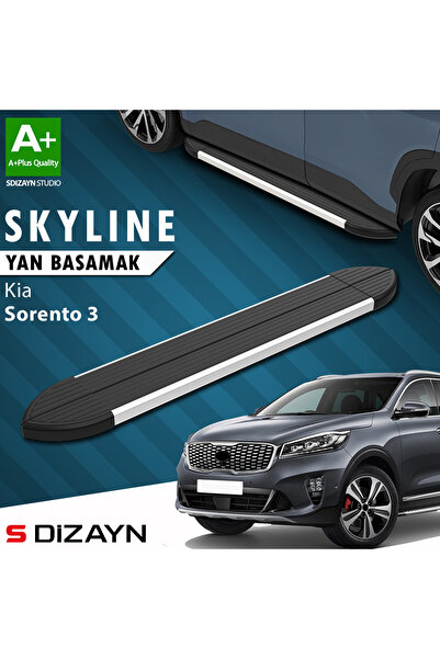 Kia Sorento 3 Skyline Aluminyum Yan Basamak 183 Cm 2014-2020 A+ Kalite KI-SO3-YBS-SKY-AL-183